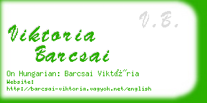 viktoria barcsai business card